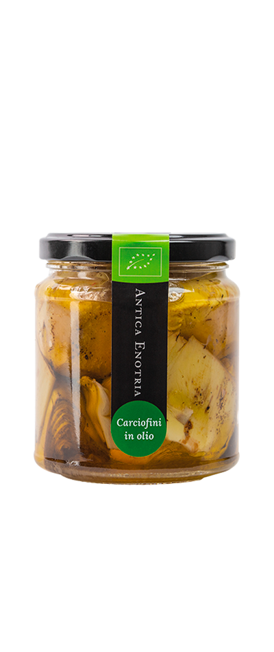Carciofini in olio extravergine d'oliva biologici antica enotria